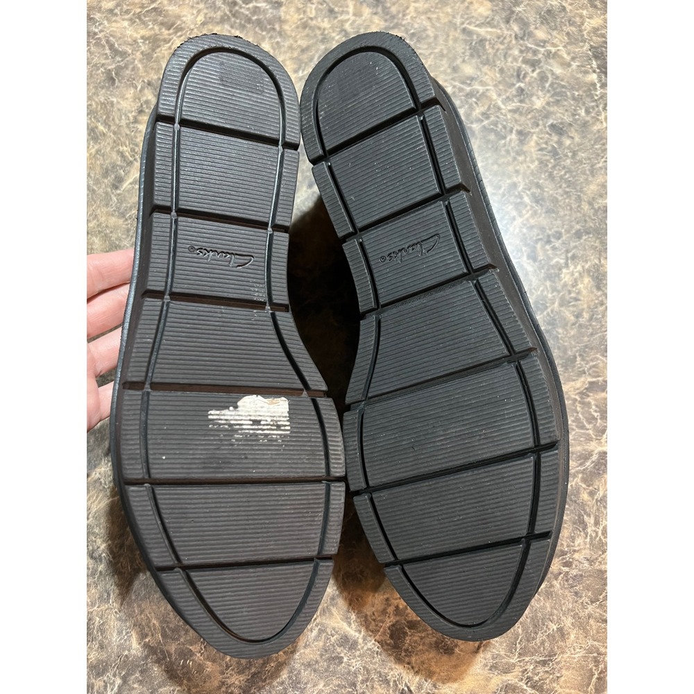 Clarks Collection Leopard Print Slip On Wedge Loafers Platform Comfort Women 10 - Picture 6 of 8